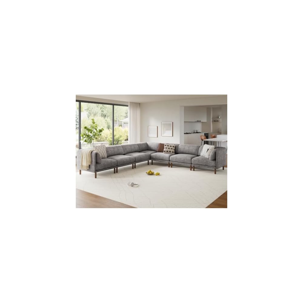 Cloud Sectional Couches for Living Room,Modular Sectional Sofa,Grey