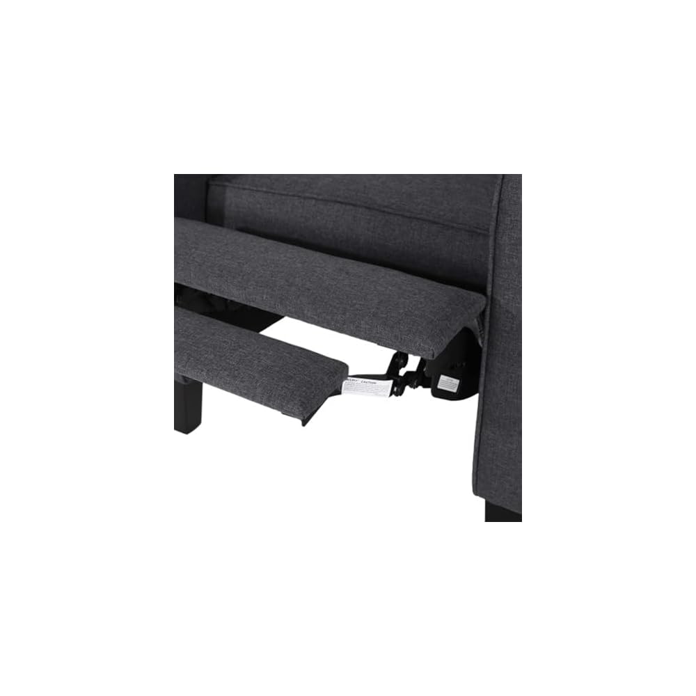 Dark Gray Upholstered Accent Chair - Stylish Fabric Armchair for Living Room, Bedroom, Office, or Guest Corner - Modern Design with Comfort and Versatility