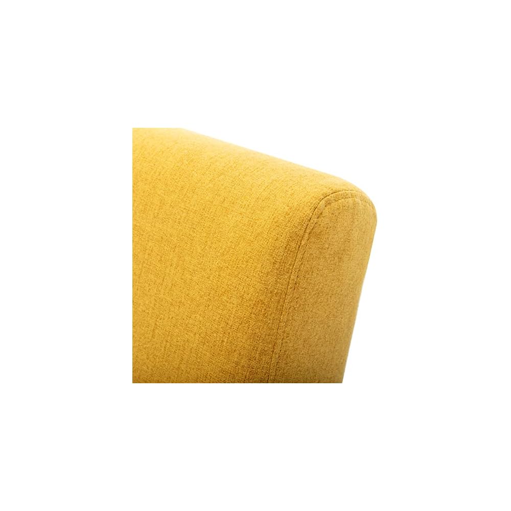 Mid Modern Chairs Wire Metal Frame Slipper Barrel Chair Chair for Living Room Meeting Room Yellow 26.5" x 29.7" x 31.8"