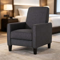 Dark Gray Upholstered Accent Chair - Stylish Fabric Armchair for Living Room, Bedroom, Office, or Guest Corner - Modern Design with Comfort and Versatility
