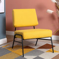 Mid Modern Chairs Wire Metal Frame Slipper Barrel Chair Chair for Living Room Meeting Room Yellow 26.5" x 29.7" x 31.8"